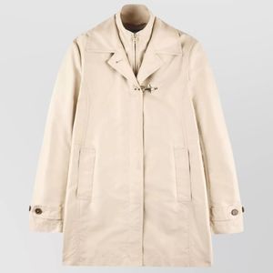 Fay Natural Single Breasted Coat