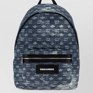 DSquared² Blue Printed Backpack for men