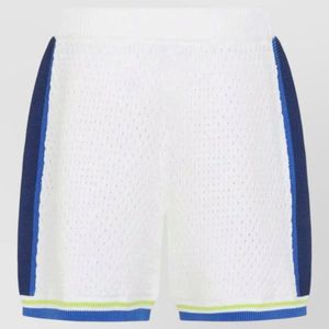 Casablanca Blue Striped Knit Swim Shorts for men