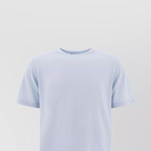 Vince Blue Cashmere Wool Short-Sleeve Sweater for men