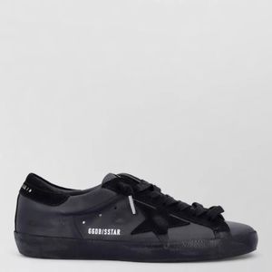 Golden Goose Deluxe Brand Black Superstar Low Top Sneaker Leather Suede for men