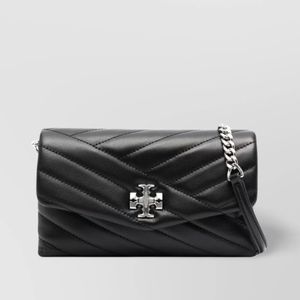 Tory Burch Black Kira Lambskin Leather Shoulder Bag