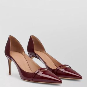 Malone Souliers Brown Patent Leather Pumps