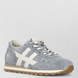 Hogan White Leather Low Top Lace-Up Sneakers