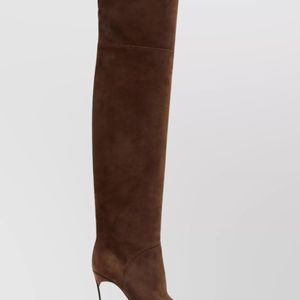 Casadei Brown Suede Leather Boots