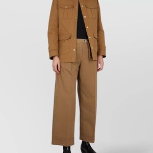 Fay Natural Cotton Linen Safari Jacket