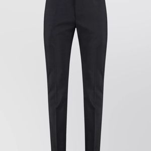 Dondup Blue Virgin Wool Tailored Trousers for men