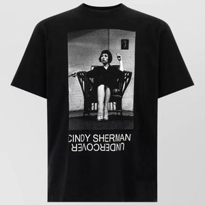 Undercover Black Cotton Logo Print T-Shirt for men
