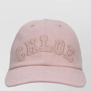 Chloé Pink Casual Hat Curved Brim Street Style