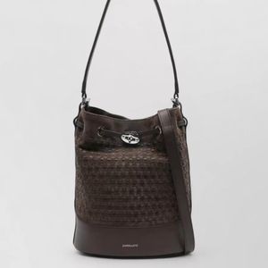 Zanellato White Leather Bucket Shoulder Bag