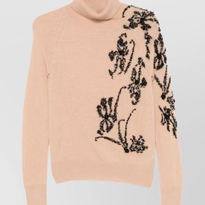 Ermanno Scervino Natural Cashmere Turtleneck Jumper