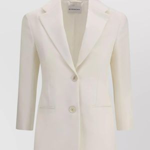 Givenchy White Wool Single-Breasted Blazer