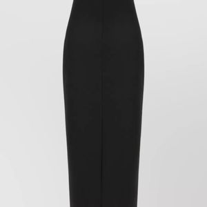 The Row Black Wool Pencil Skirt