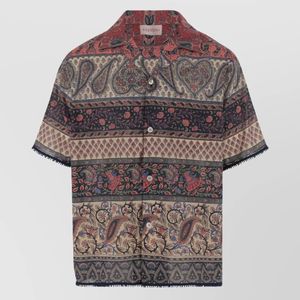 Valentino Garavani Grey Cotton Voyage Imaginaire Bowling Shirt for men