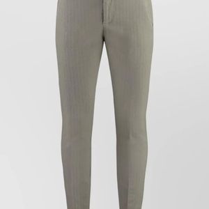Dondup Grey Cotton Chino Trousers for men
