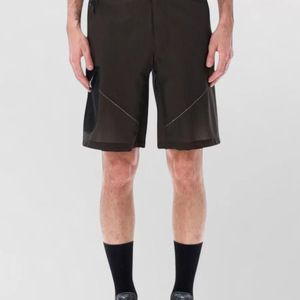 And Wander Black Nylon Cargo Shorts for men