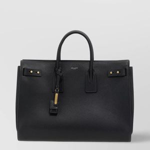 Saint Laurent Black Sac De Jour Large Leather Tote Bag