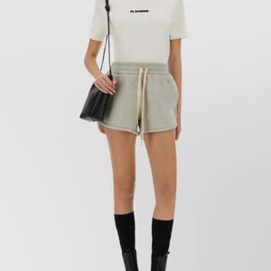 Jil Sander Natural Cotton Knee-Length Shorts