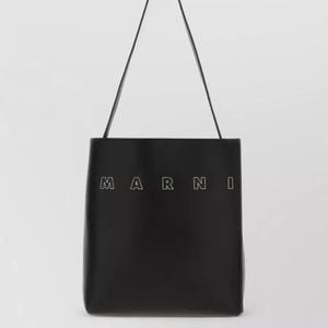 Marni Black Museo Leather Tote Bag