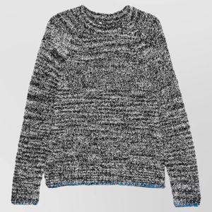 sunflower Grey Frederik Raglan Mohair Crew Neck Sweater for men