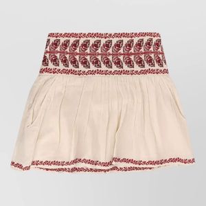 Isabel Marant Pink Cotton Pleated Mini Skirt