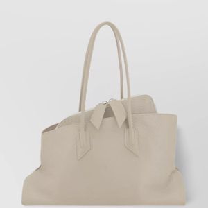 The Attico Natural Medium Leather Shoulder Bag