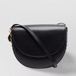 Stella McCartney Black Frayme Medium Shoulder Bag