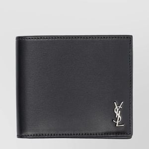 Saint Laurent Black Leather Bifold Wallet for men