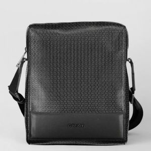 Calvin Klein Black Monogram Crossbody Bag for men