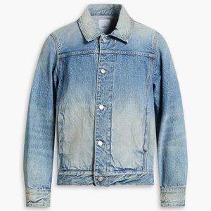 BTFL STUDIO Blue Faded Denim Jacket for men
