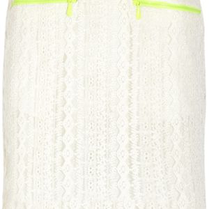 Preen Line White Ines Embroidered Tulle Skirt