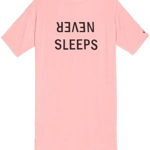 DKNY Printed Modal-blend Jersey Nightdress Pink