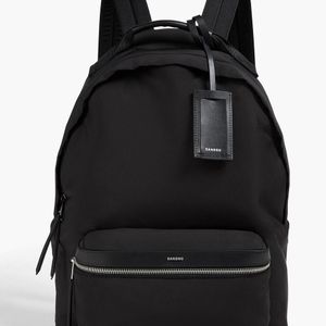 Sandro Black Shell Backpack for men