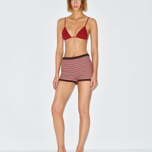 Reformation White Kaia Bikini Top