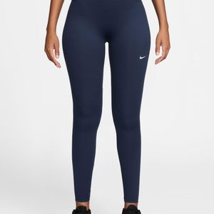 Nike Blue Women's One Seamless Front High Waisted leggings