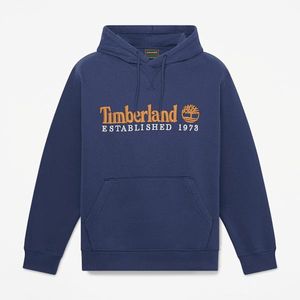 Timberland Blue Established 1973 Embroidered Logo Hoodie For for men