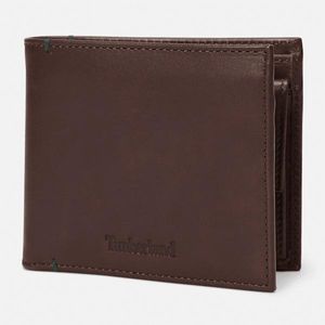 Timberland Brown Riverton Leather Bi-Fold Coin Wallet For for men
