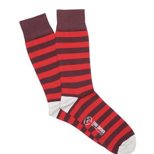 Corgi Red Multi Stripe Socks In Red for men