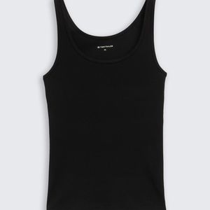 Tom Tailor Schwarz Basic Slim Fit Top