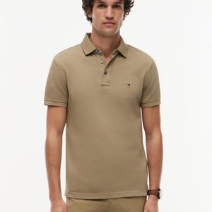 Tommy Hilfiger Brown 1985 Slim Fit Pique Polo Shirt for men