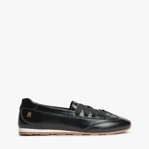 Tommy Hilfiger White Th Monogram Leather Ballet Trainers