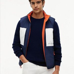 Tommy Hilfiger Blue Reversible Zip-Thru Regatta Gilet for men