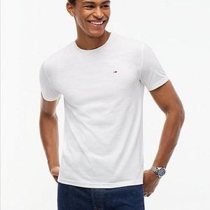 Tommy Hilfiger White Tommy Jeans 3 Pack Tommy Flag Extra Slim T-Shirts for men