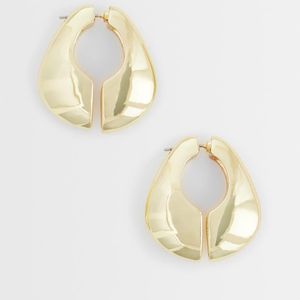 TOPSHOP Metallic Declan Hoop Earrings