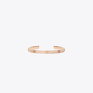 Tory Burch Pink Icon Pavé Cuff