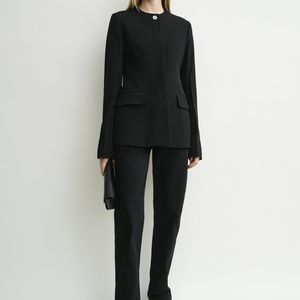 Totême  Black Collarless Evening Jacket