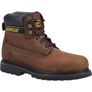 CAT Safety Brown Caterpillar Holton Leather Safety Boots