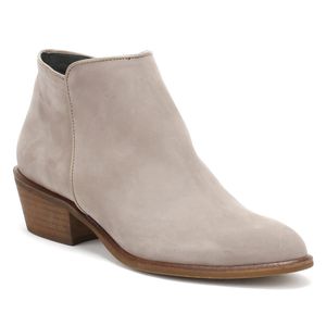 Cara Womens Stone Grey Nubuck Skipper Ankle Boots Women's Low Ankle Boots In Grey