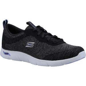 Skechers Black Arch Fit Refine 104272-Bkw Lace Up Shoes