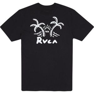 Maglietta Palmer Nera di RVCA in Nero da Uomo